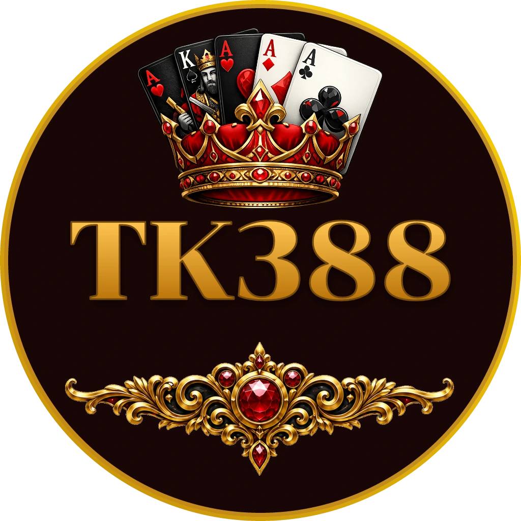 Smiling live casino dealer in a red outfit presenting the game with a glowing roulette wheel behind her representing trusted online gaming at TK388 in Bangladesh